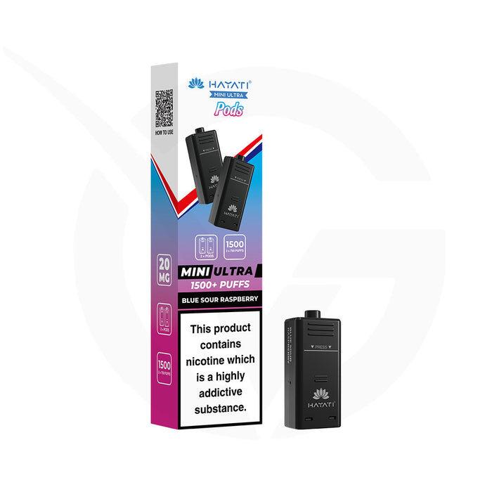 Blue Sour Raspberry Hayati Mini Ultra 1500 Refill Pods