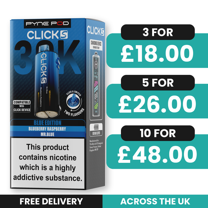 Pyne Pod Click S 30K Blue Edition Refill Pods