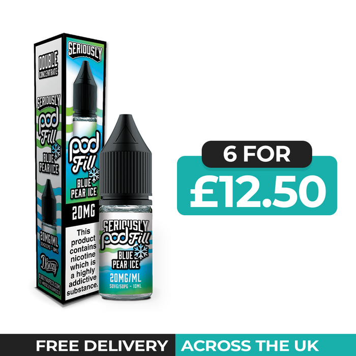 Seriously Pod Fill Blue Pear Ice Nic Salt E-Liquid