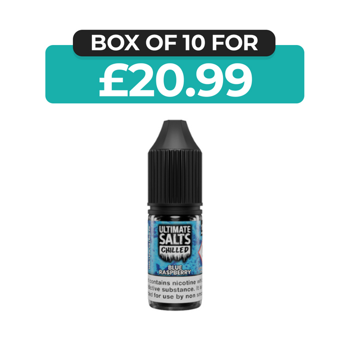 Blue Raspberry Chilled 10ml Nic Salt E-Liquid by Ultimate Juice