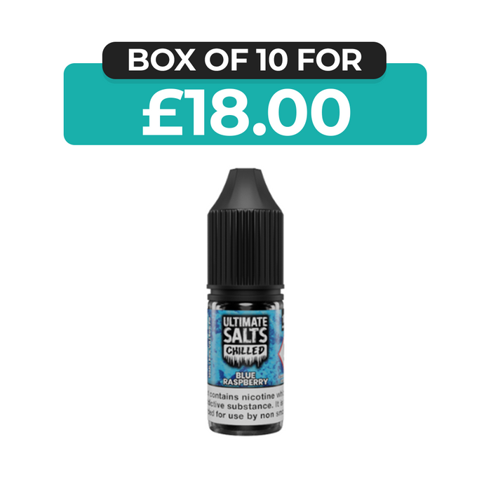 Blue Raspberry Chilled 10ml Nic Salt E-Liquid by Ultimate Juice