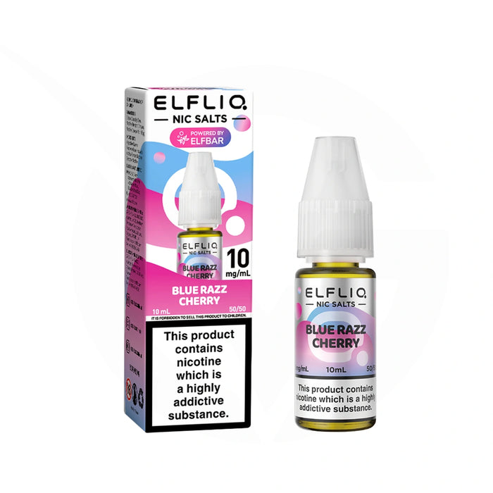 Blue Razz Cherry 10ml Elfliq Nic Salt E-Liquid By Elf Bar