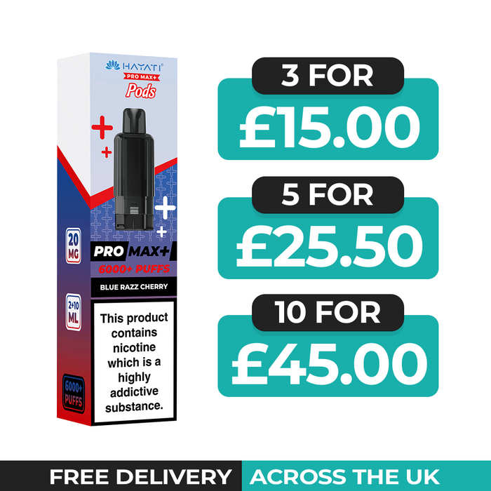 Hayati Pro Max Plus Blue Razz Cherry Refill Pods