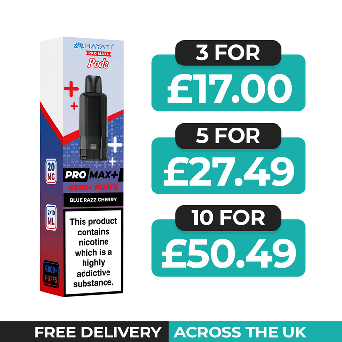 Hayati Pro Max Plus Blue Razz Cherry Refill Pods