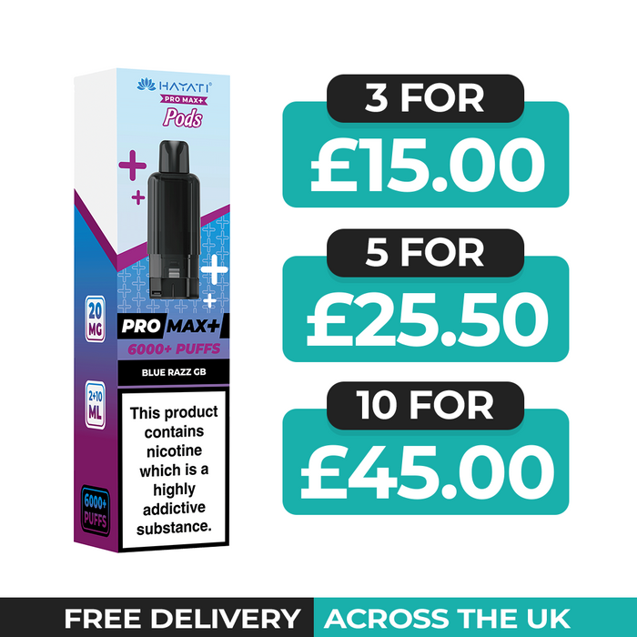 Hayati Pro Max Plus Blue Razz GB Refill Pods
