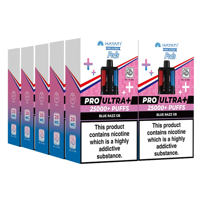 Hayati Pro Ultra Plus 25000 Puffs Pods Box of 5