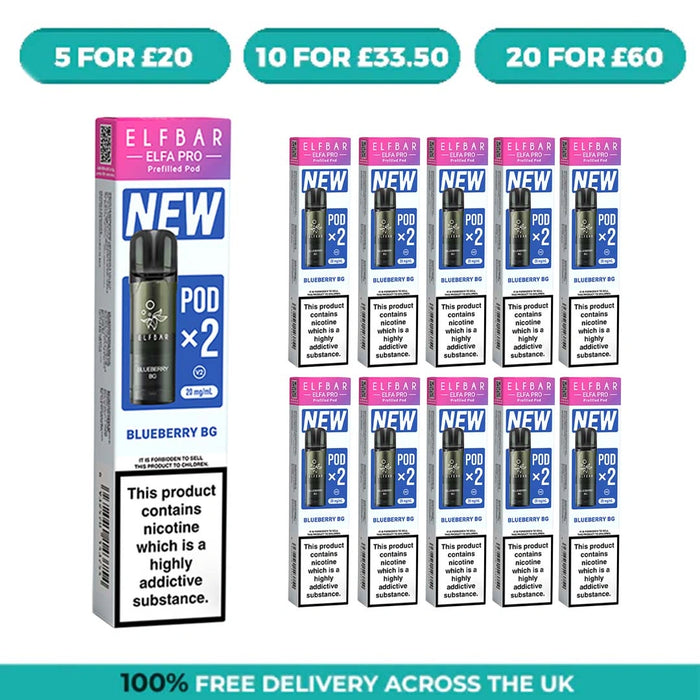 Blueberry (BG) Elfa Pro Prefilled Pods by Elf Bar