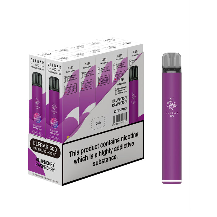 Elf Bar 600 Prefilled Pod Kit - Box of 10 Elf Bar 600 Prefilled Pod Kit - Box of 10