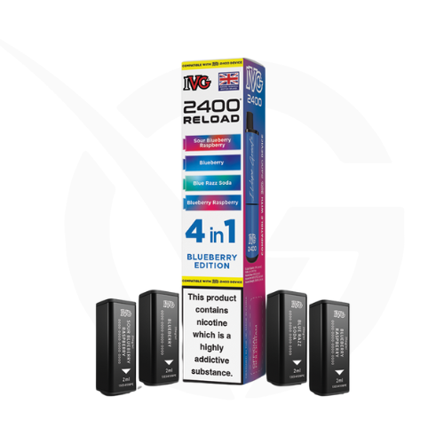 Blueberry Edition Prefilled Pods By IVG 2400 Reload