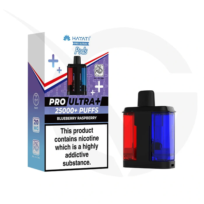Blueberry Raspberry Hayati Pro Ultra Plus 25000 Refill Pods