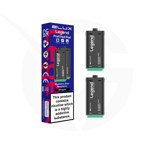 Blueberry Sour Raspberry Elux Legend 1500 2in1 Prefilled Pods