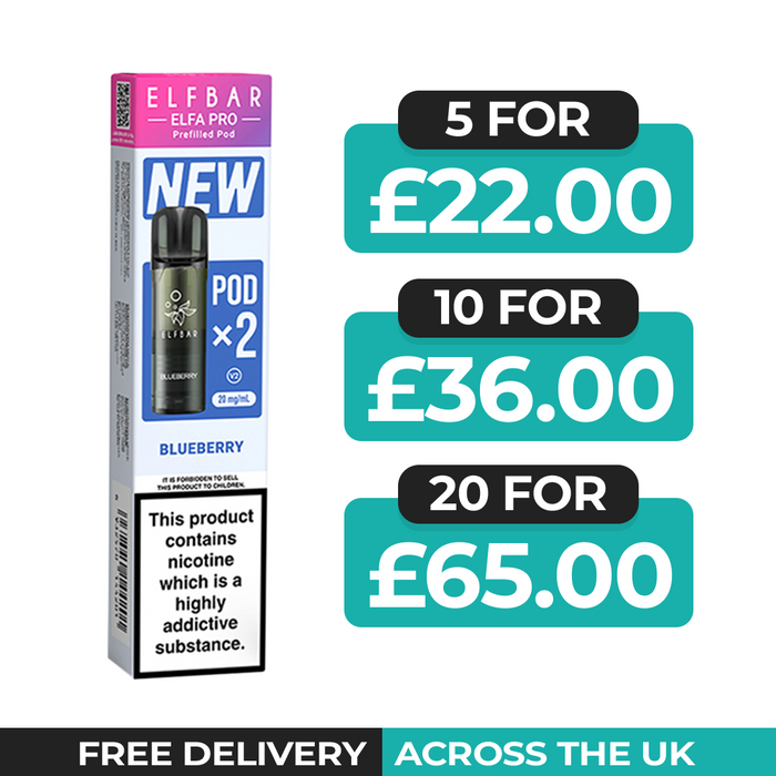 Blueberry Elfa Pro Prefilled Pods by Elf Bar