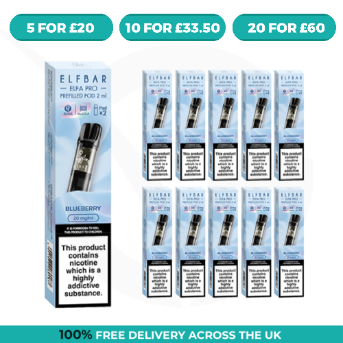 Blueberry Elfa Pro Prefilled Pods by Elf Bar