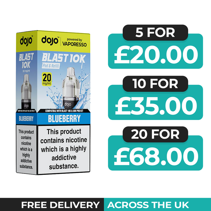Vaporesso Dojo Blast 10k Blueberry Refill Pods