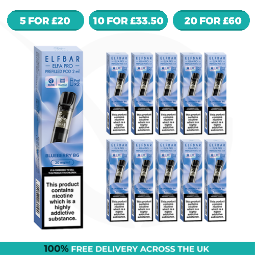 Blueberry (BG) Elfa Pro Prefilled Pods by Elf Bar