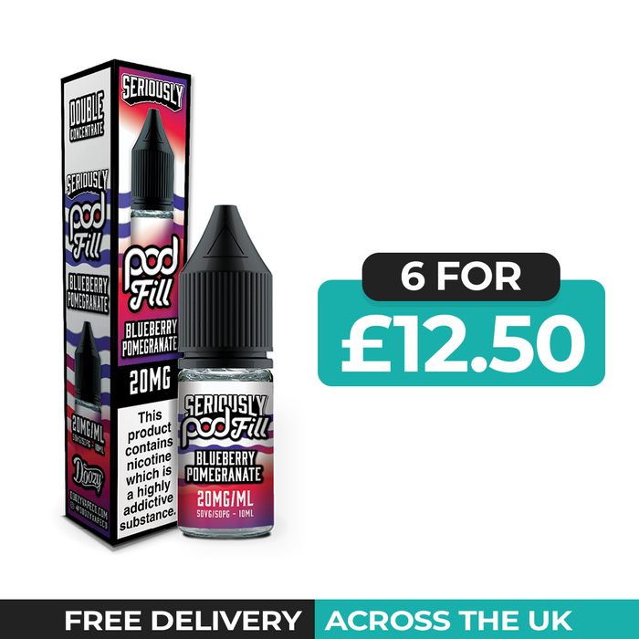 Seriously Pod Fill Blueberry Pomegranate Nic Salt E-Liquid
