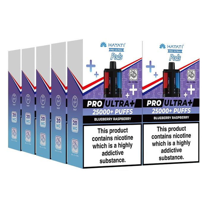 Hayati Pro Ultra Plus 25000 Puffs Pods Box of 5