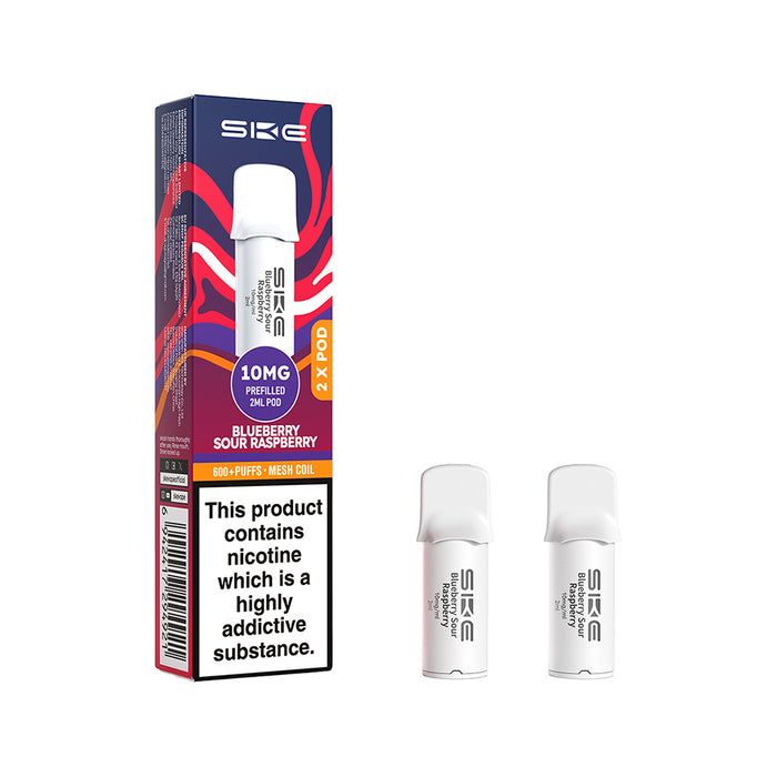 Blueberry Sour Raspberry Crystal 600 Pro Prefilled Pods by SKE