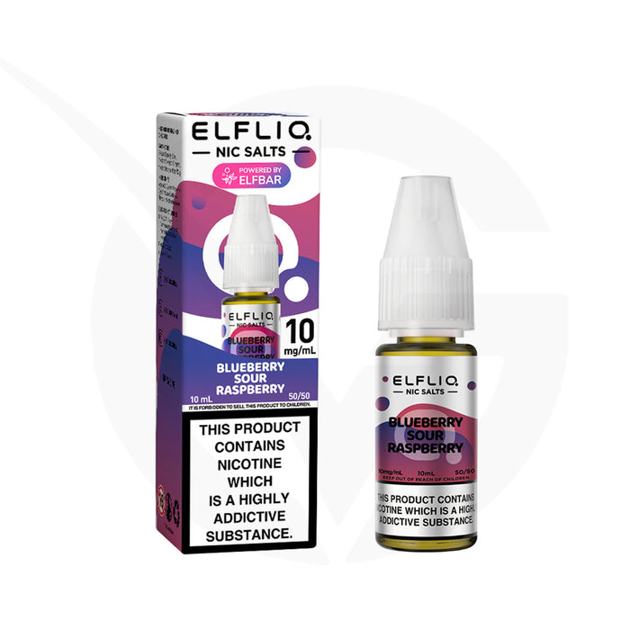 Blueberry Sour Raspberry 10ml Elfliq Nic Salt E-Liquid by Elf Bar