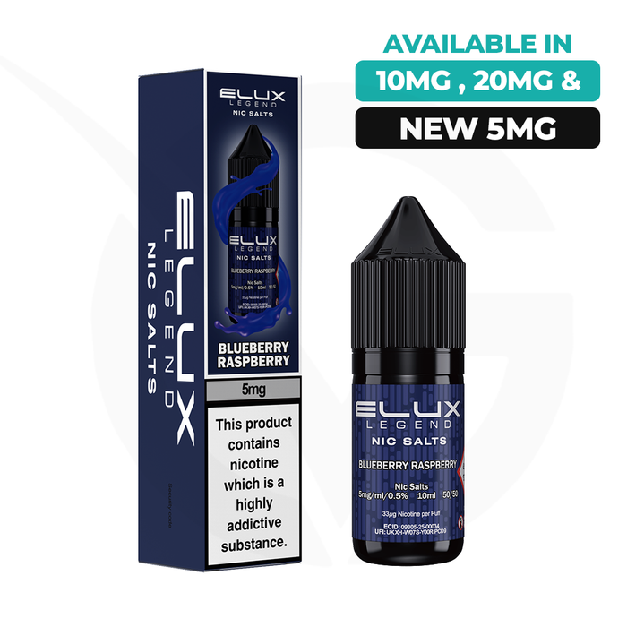 Blueberry Raspberry 10ml Nic Salt E-Liquid by Elux Legend