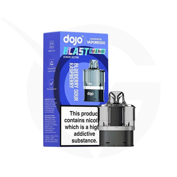 Blueberry Sour Raspberry Dojo Blast 6000 Refill Pack