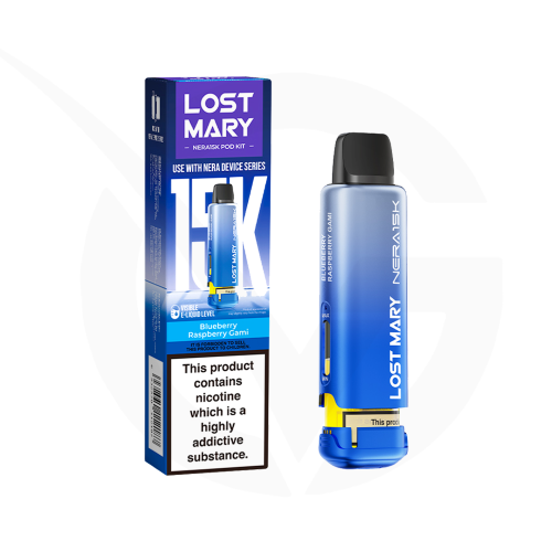 Blueberry Raspberry Gami Prefilled Pods by Lost Mary Nera15k + Refill Container