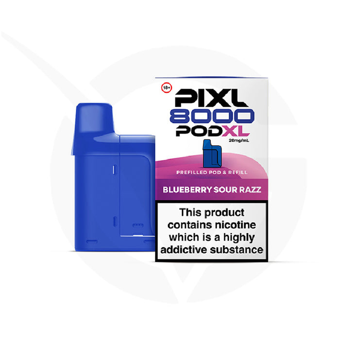 Blueberry Sour Razz Pixl 8000 Refill Pods