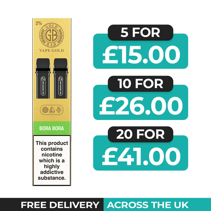 Gold Bar Reload Bora Bora Refill Pods