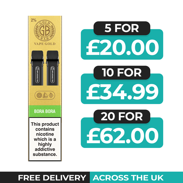 Gold Bar Reload Bora Bora Refill Pods