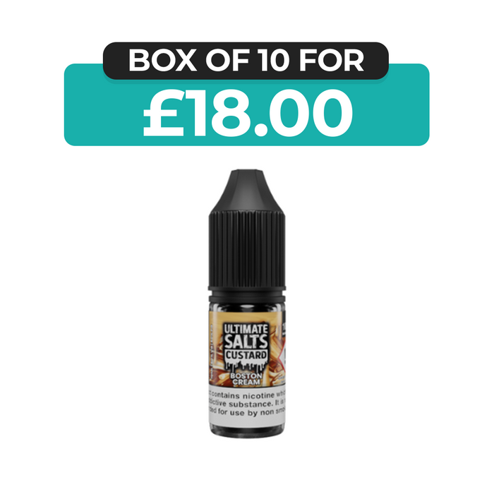 Boston Cream Custard 10ml Nic Salt E-Liquid by Ultimate Juice
