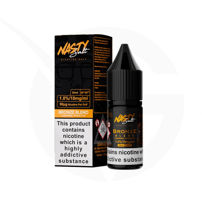 Bronze Blend Nic Salt E-Liquid By Nasty Juice Intense
