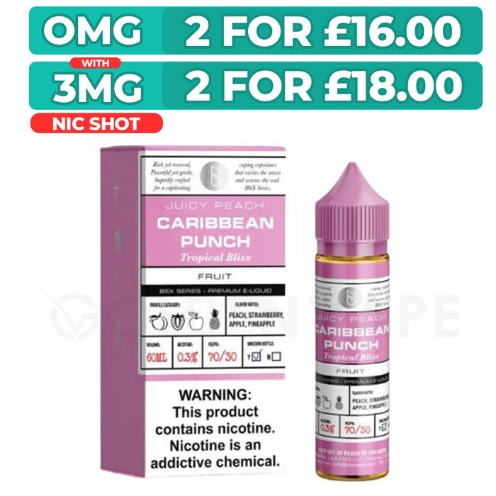Caribbean Punch 50ml Shortfill E-Liquid By Glas