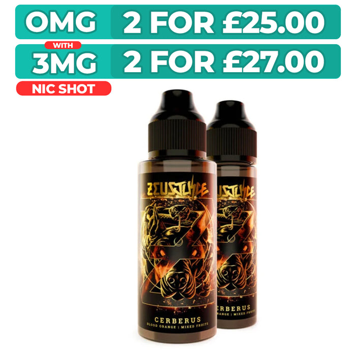 Cerberus 100ml Shortfill E-Liquid by Zeus Juice