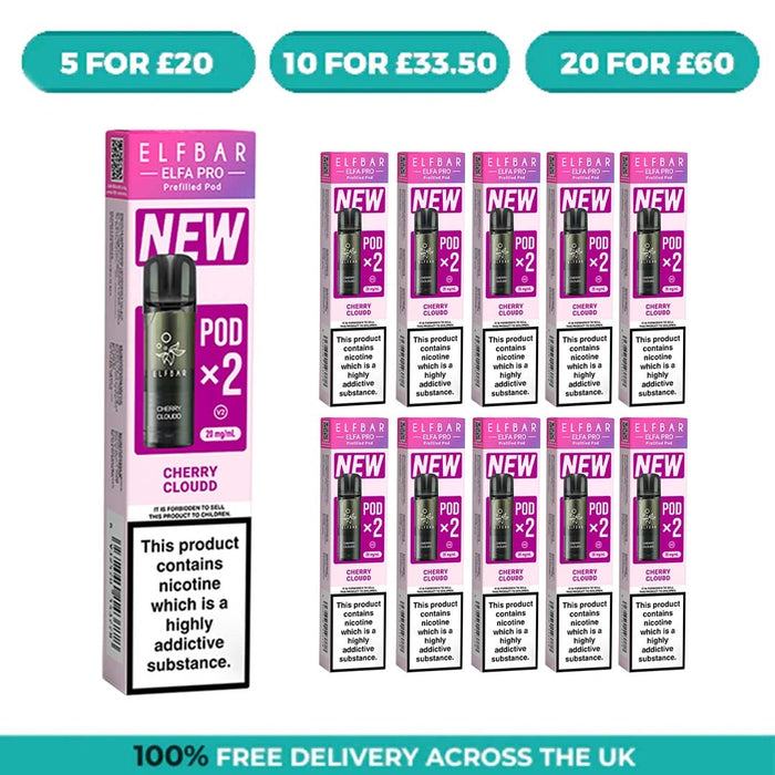 Cherry Cloudd Elfa Pro Prefilled Pods by Elf Bar