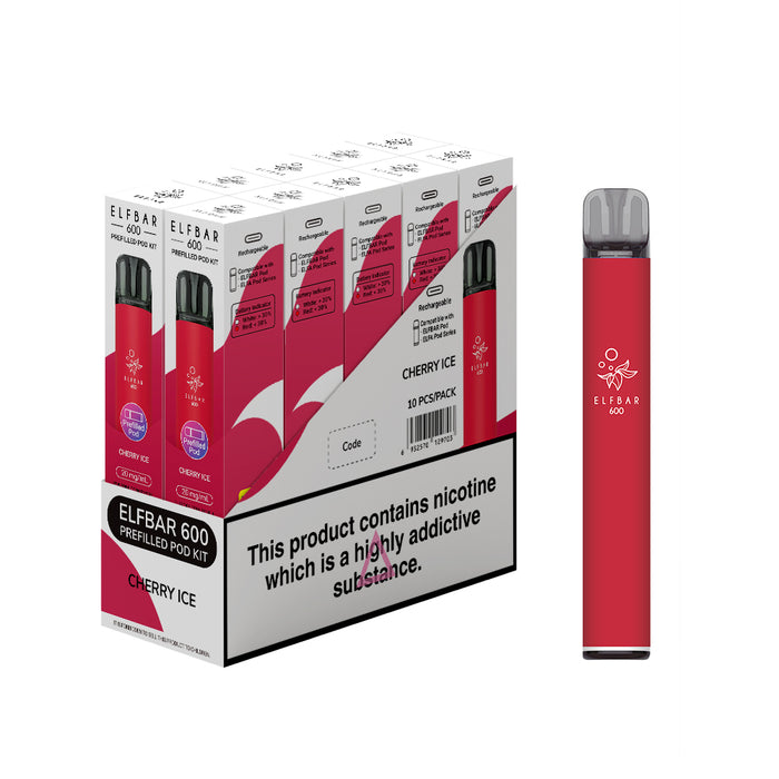Elf Bar 600 Prefilled Pod Kit - Box of 10 Elf Bar 600 Prefilled Pod Kit - Box of 10