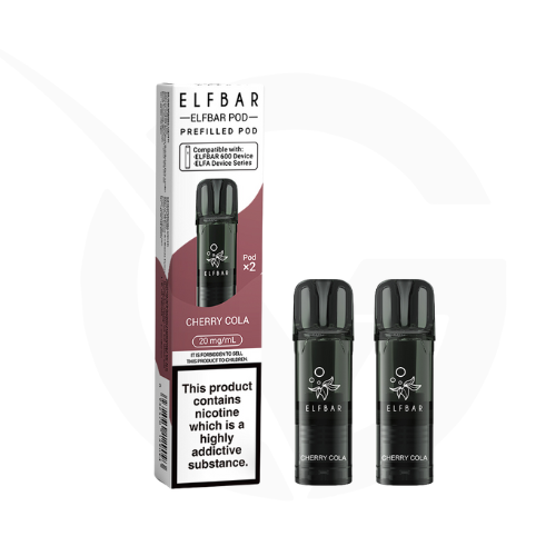 Cherry Cola Prefilled Pods By Elf Bar 600