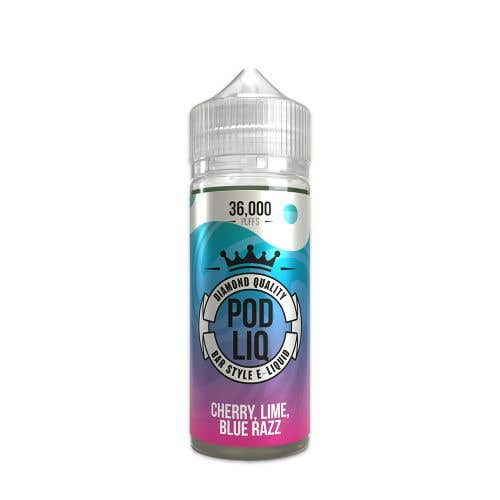 Cherry Lime Blue Razz 100ml Shortfill E-Liquid By Pod Liq - Golden Vape Cherry Lime Blue Razz 100ml Shortfill E-Liquid By Pod Liq - Golden Vape