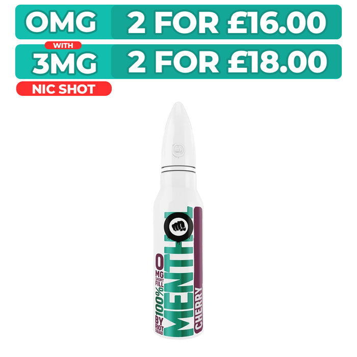 Cherry 50ml Shortfill E-Liquid by Riot Squad