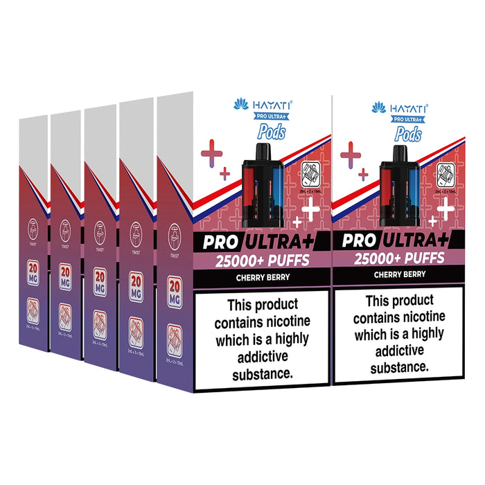 Hayati Pro Ultra Plus 25000 Puffs Pods Box of 5