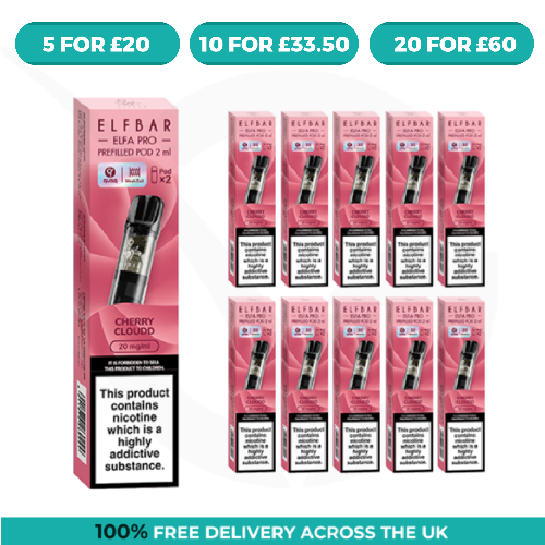 Cherry Cloudd Elfa Pro Prefilled Pods by Elf Bar