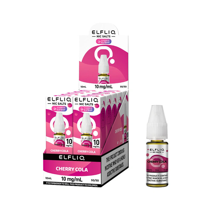 Elf bar Elfliq 10ml Nic Salt E-Liquids - Pack of 10