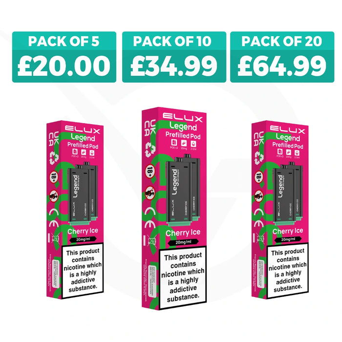 Cherry Ice Elux Legend 1500 2in1 Prefilled Pods
