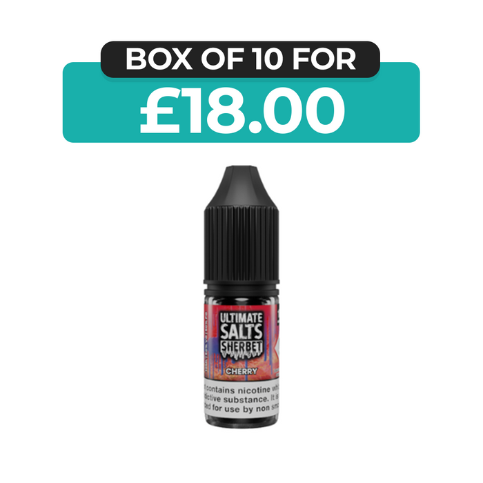 Cherry Sherbet 10ml Nic Salt E-Liquid by Ultimate Juice