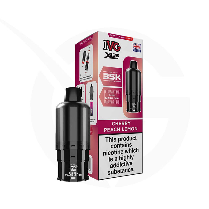 Cherry Peach Lemon IVG XL 35k Refill Pods