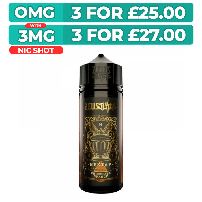 Chocolate Orange 100ml Shortfill E-Liquid By Zeus Juice