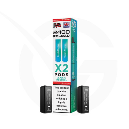 Classic Menthol 2-in-1 Prefilled Pods By IVG 2400 Reload