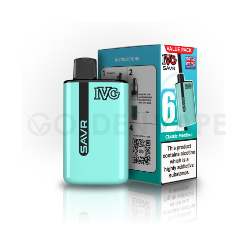 IVG SAVR Starter Kit | Rechargeable Pod Vape with 3000 Puffs IVG SAVR Starter Kit | Rechargeable Pod Vape with 3000 Puffs