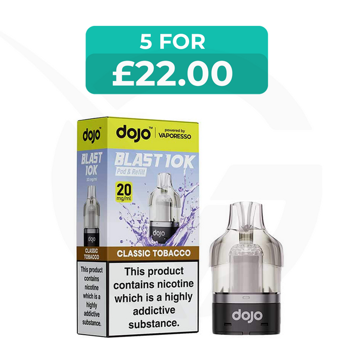 Classic Tobacco Dojo Blast 10000 Refill Pack