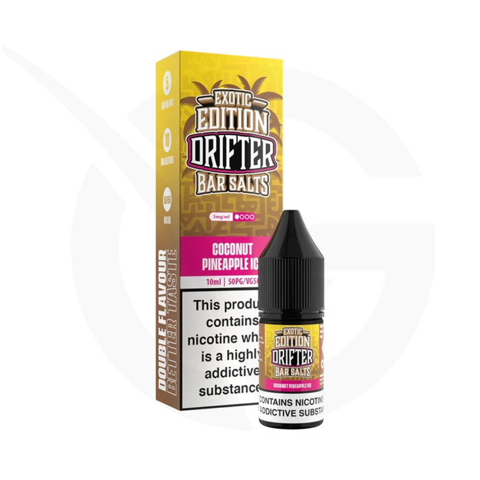 Drifter Exotics Coconut Pineapple Ice Nic Salt E-Liquid