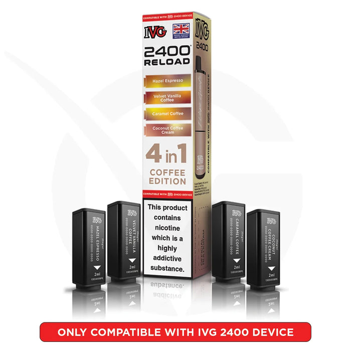 Coffee Edition IVG 2400 4-in-1 Prefilled Pods